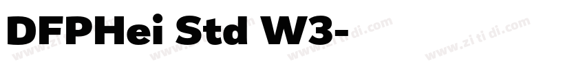 DFPHei Std W3字体转换